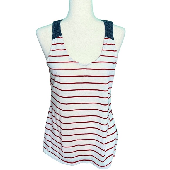 Anthropologie Striped Cotton & Silk Tank – S - Picture 1 of 3
